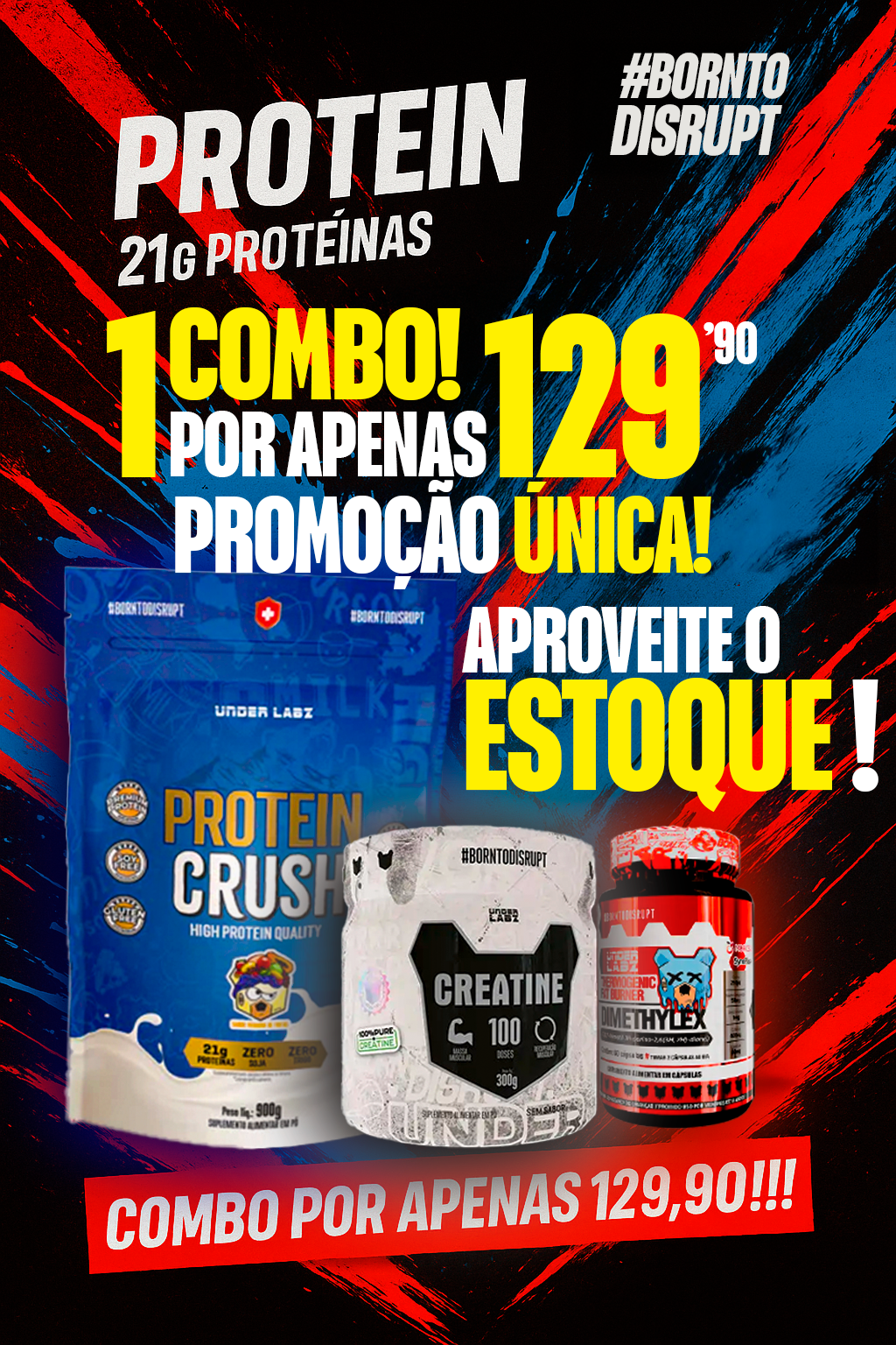 COMBO PRO COM  PROTEIN -  CREATINE - DIMETHYLEX